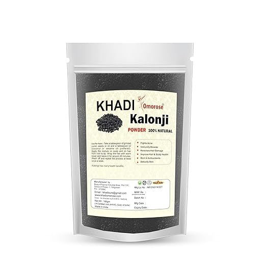 Khadi Omorose Kalonji powder(Black Seed) 100 grams
