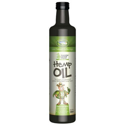 Orku 500ml Organic Hemp Seed Oil - Cold Pressed Food Grade Oils